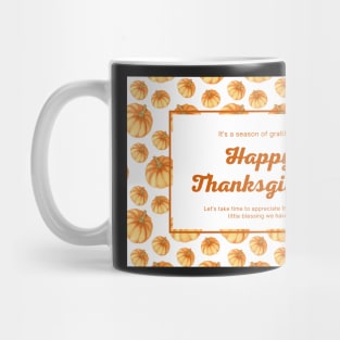 Happy Thanksgiving Card - 08 Mug